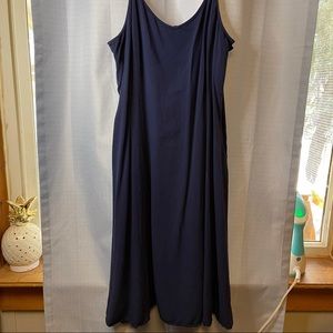 Old Navy | Navy Blue Dress Spaghetti Strap Stretch